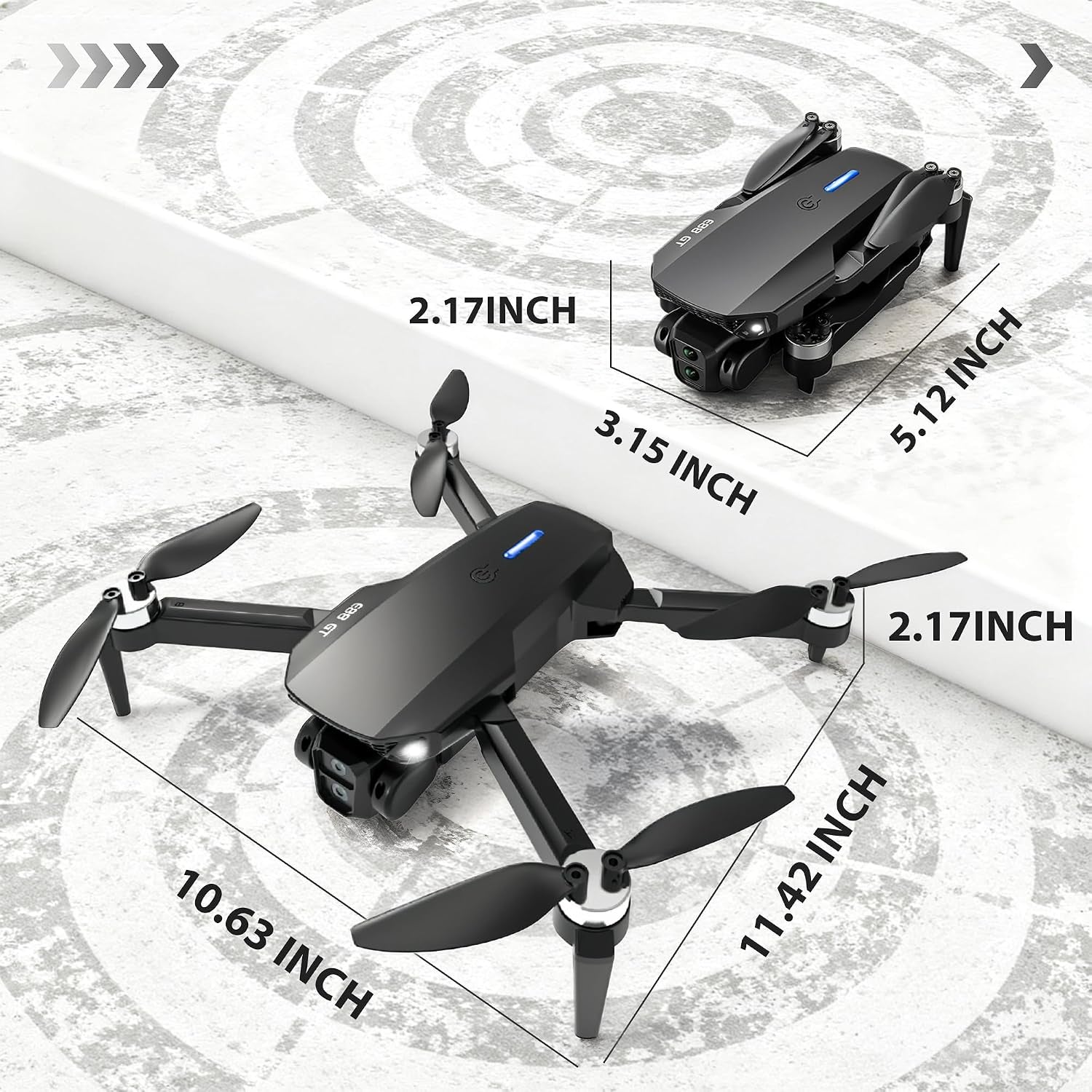 Drone with Screen on Controller, Ideal Toy Gift for Adults & Kids | 4.3" Screen Remote Control Drones, 1080P Drone with Camera, Live Video RC Quadcopter, One Key Start for Beginner, 3 Batteries