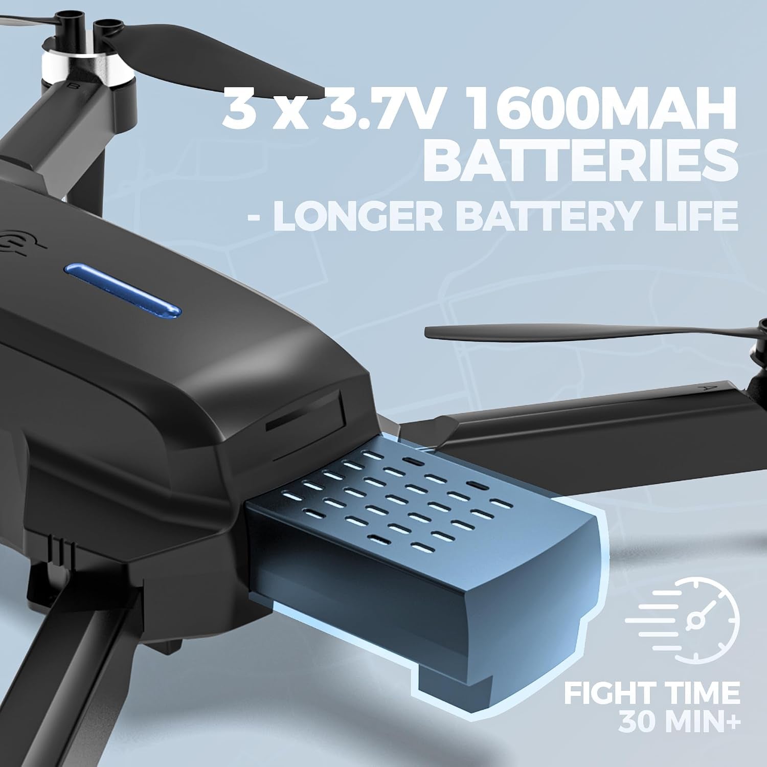 Drone with Screen on Controller, Ideal Toy Gift for Adults & Kids | 4.3" Screen Remote Control Drones, 1080P Drone with Camera, Live Video RC Quadcopter, One Key Start for Beginner, 3 Batteries