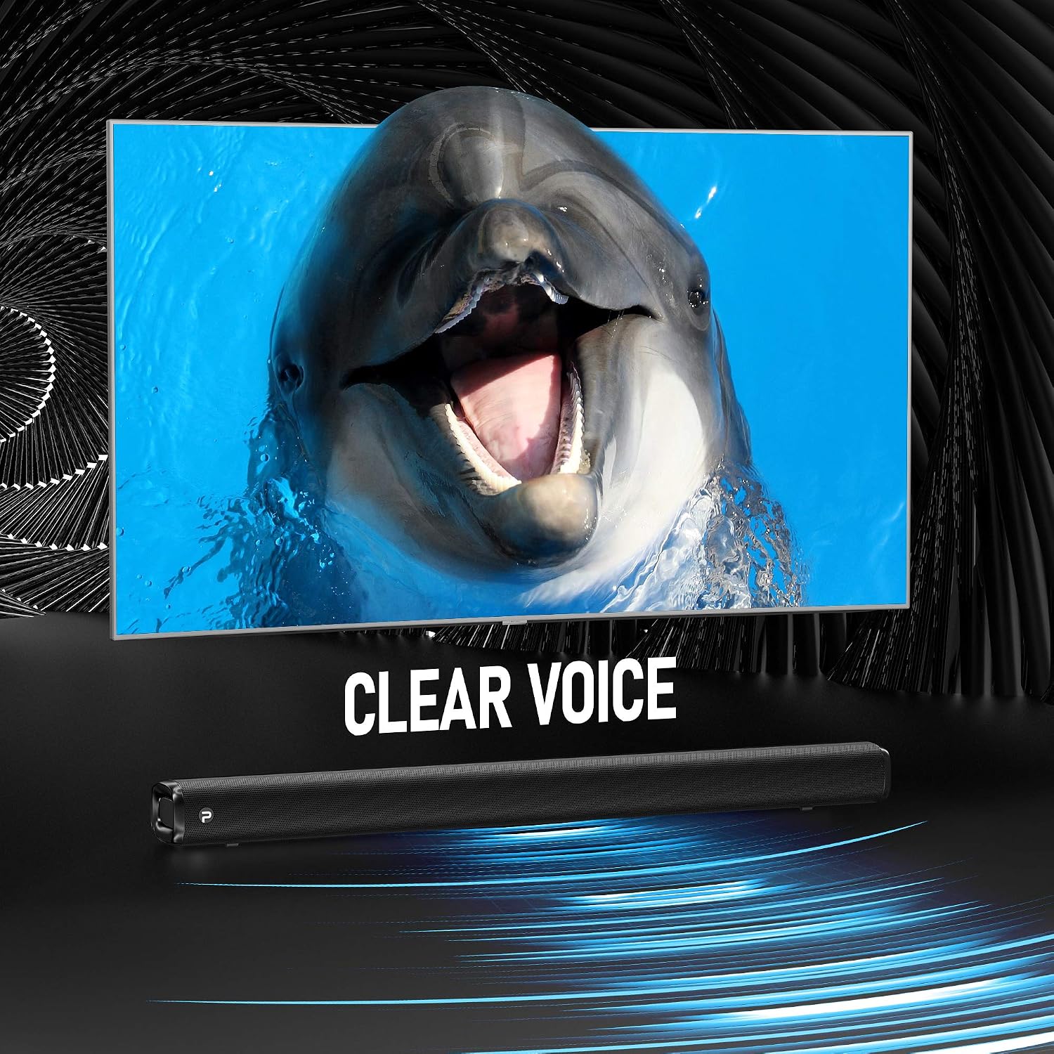 Experience Immersive Sound with the P28 Soundbar & Subwoofer - 2.1 Channel 3D Surround Sound, Perfect for 4K & HD TVs with HDMI, Optical, Aux, USB, and Bluetooth 5.0 Connectivity