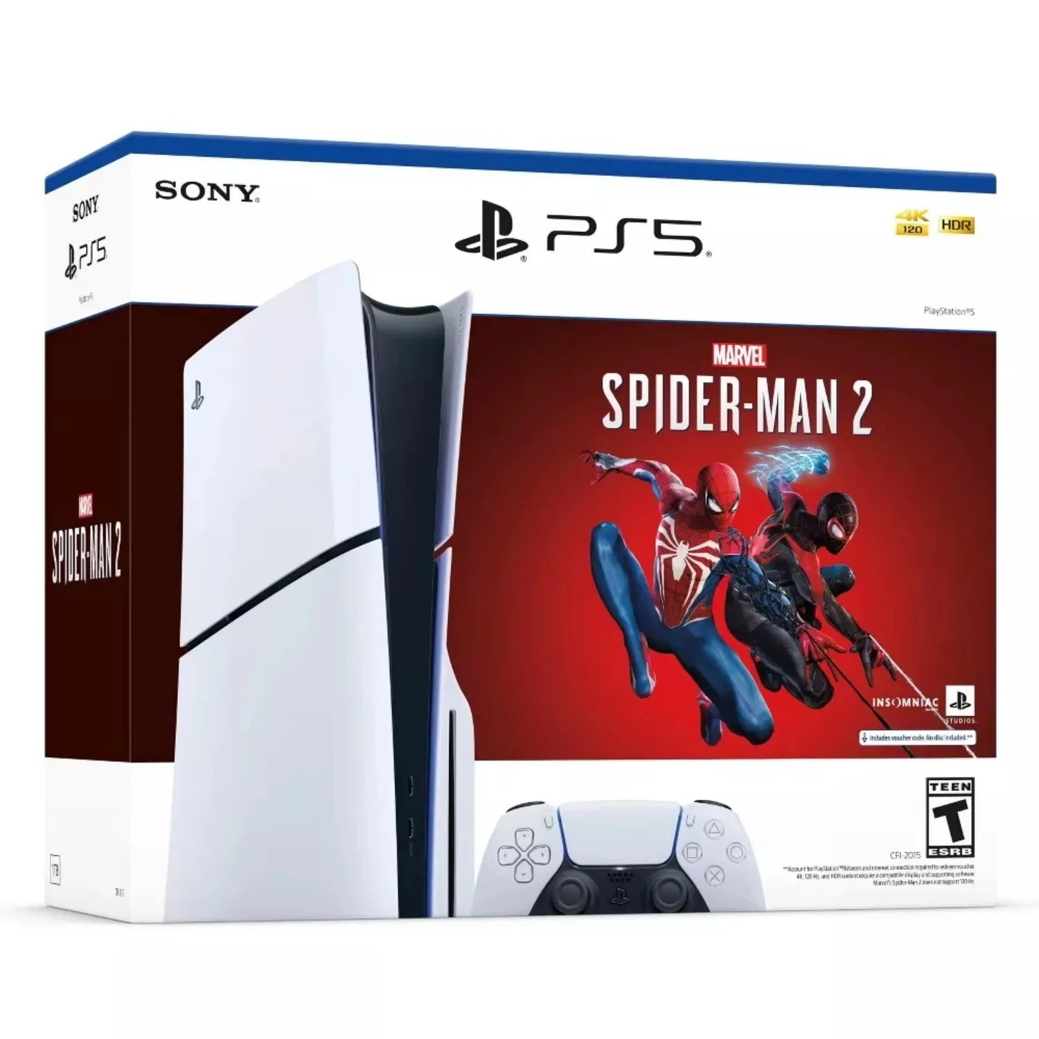Unleash Your Inner Hero with the PlayStation 5 Console - Marvel's Spider-Man 2 Slim Bundle!